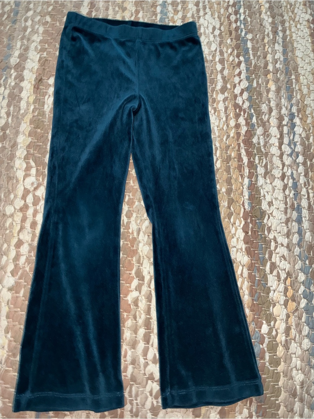Tea Collection Black Velvet Flare Joggers for Kids